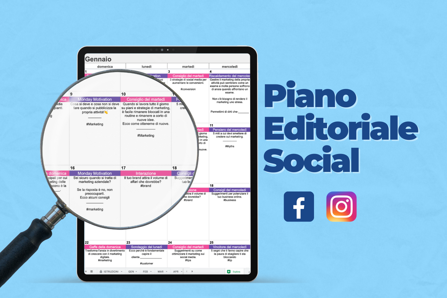 Piano Editoriale Social per Agenzie di Marketing