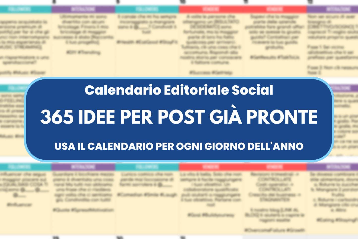 Piano Editoriale Social per Agenzie di Marketing