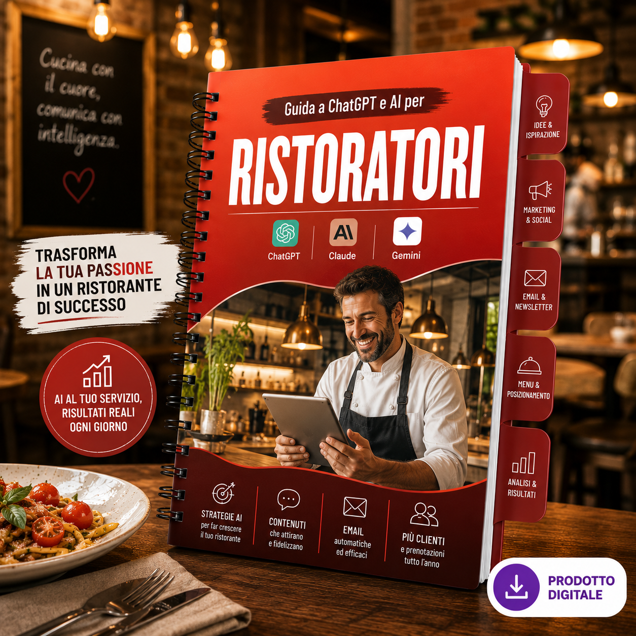 ChatGPT, Claude e Gemini per Ristoranti: La Guida Completa all'AI nella Ristorazione