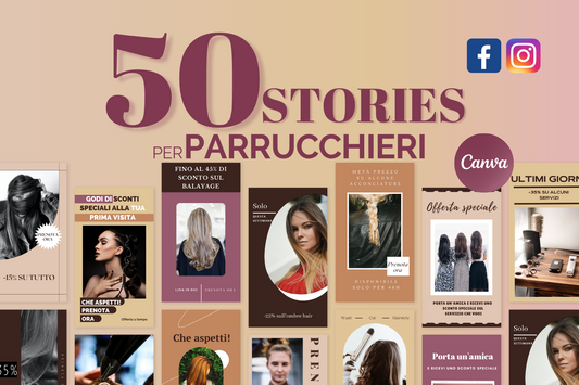 50 Stories promozionali per Parrucchieri