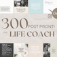 300 Post Social per Life Coach - BUNDLE