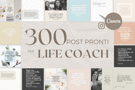 300 Post Social per Life Coach - BUNDLE