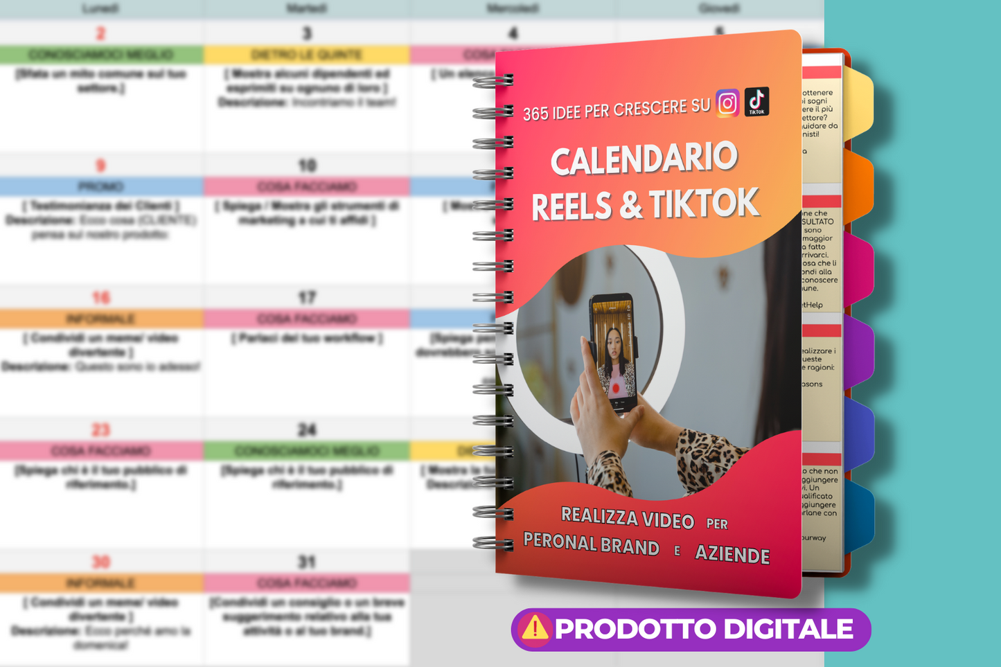 Calendario per Reels & TikTok - 365 IDEE PRONTE