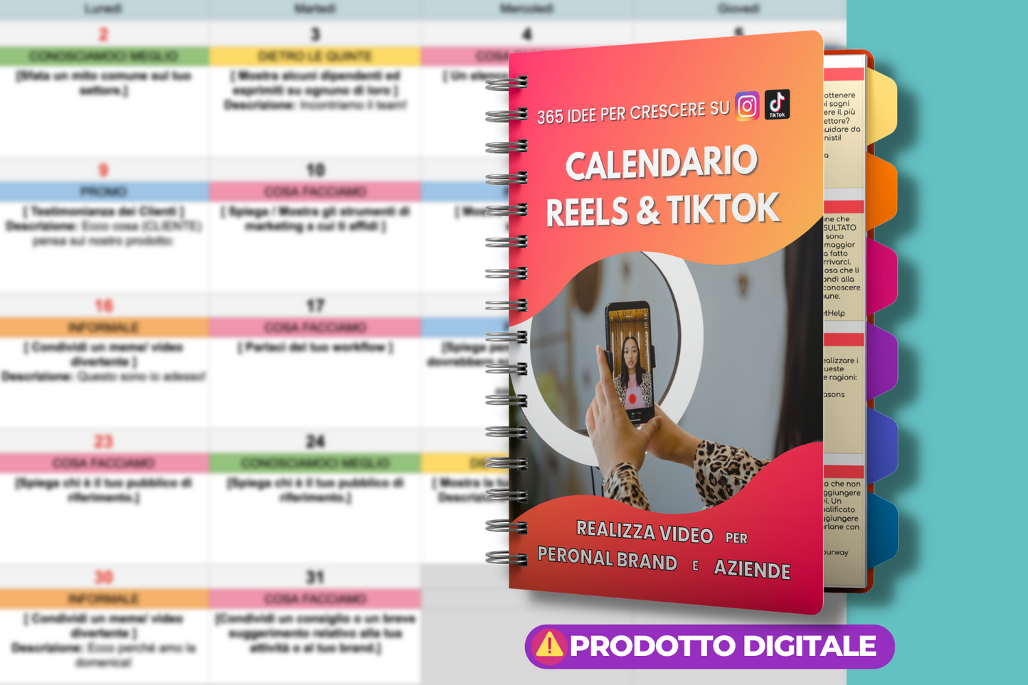 Calendario per Reels & TikTok - 365 IDEE PRONTE (2023)