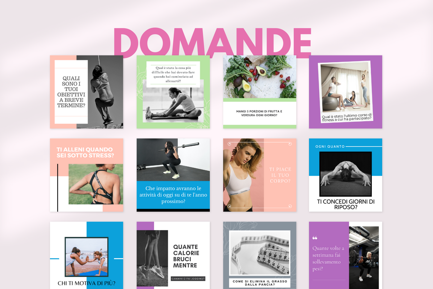 400 Post Social per Personal Trainer (Femminile) - BUNDLE PREMIUM