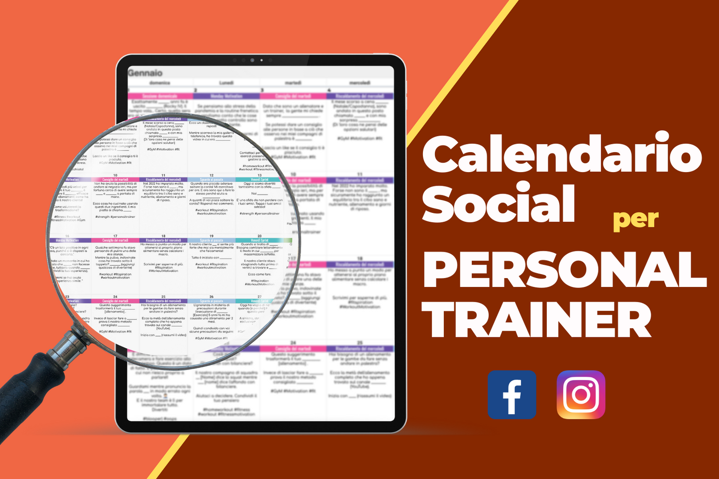 Calendario Social per Personal Trainer