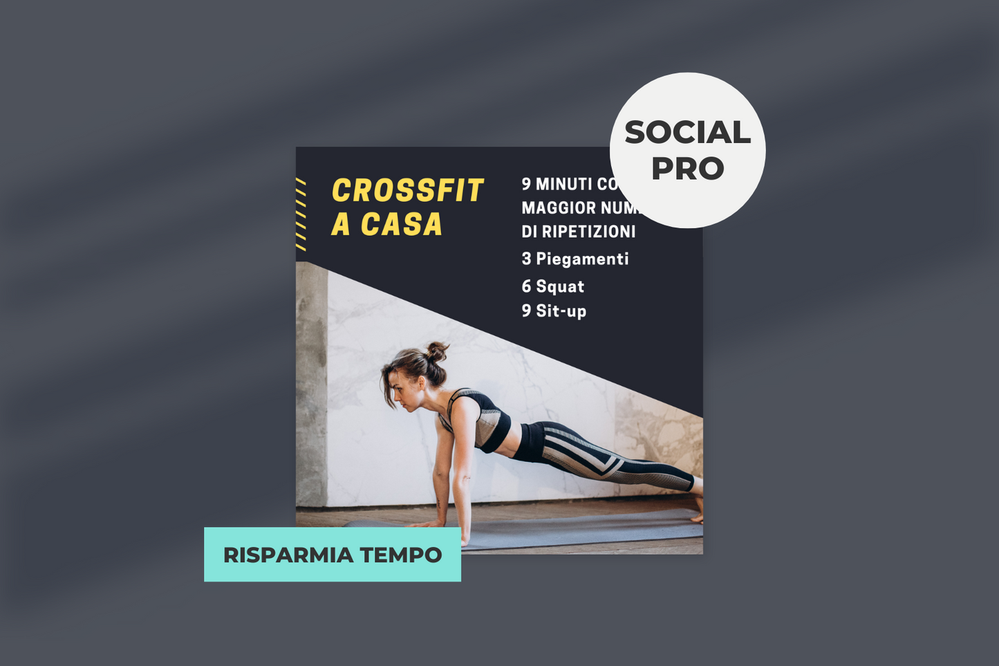 200 Post Social Media per Personal Trainer (HOME WORKOUT)