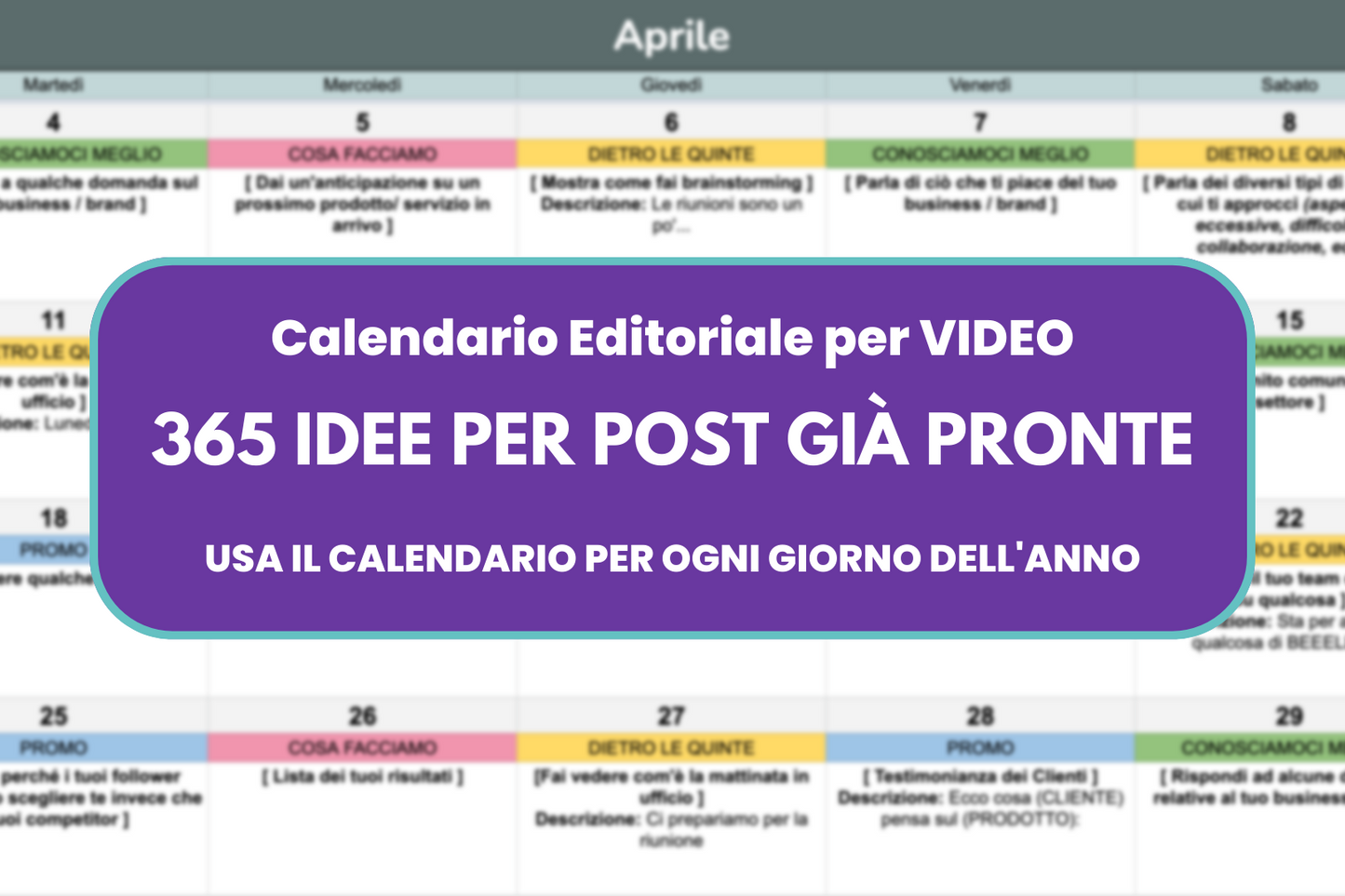 Calendario per Reels & TikTok - 365 IDEE PRONTE (2023)