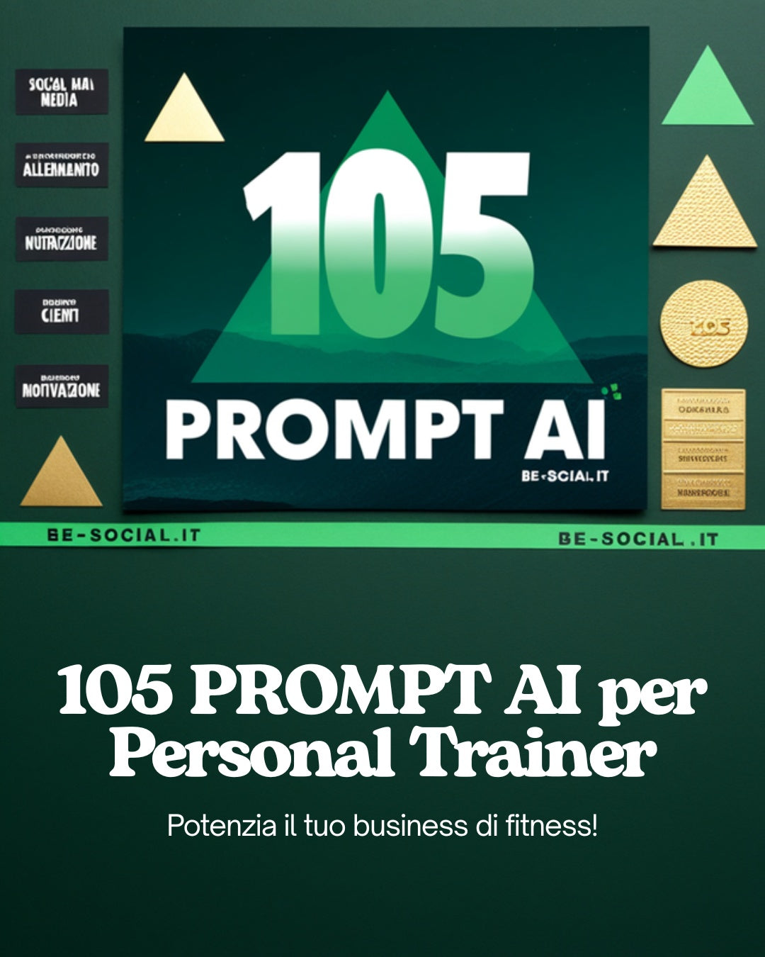 105 Prompt AI per Personal Trainer — variante grafica 2