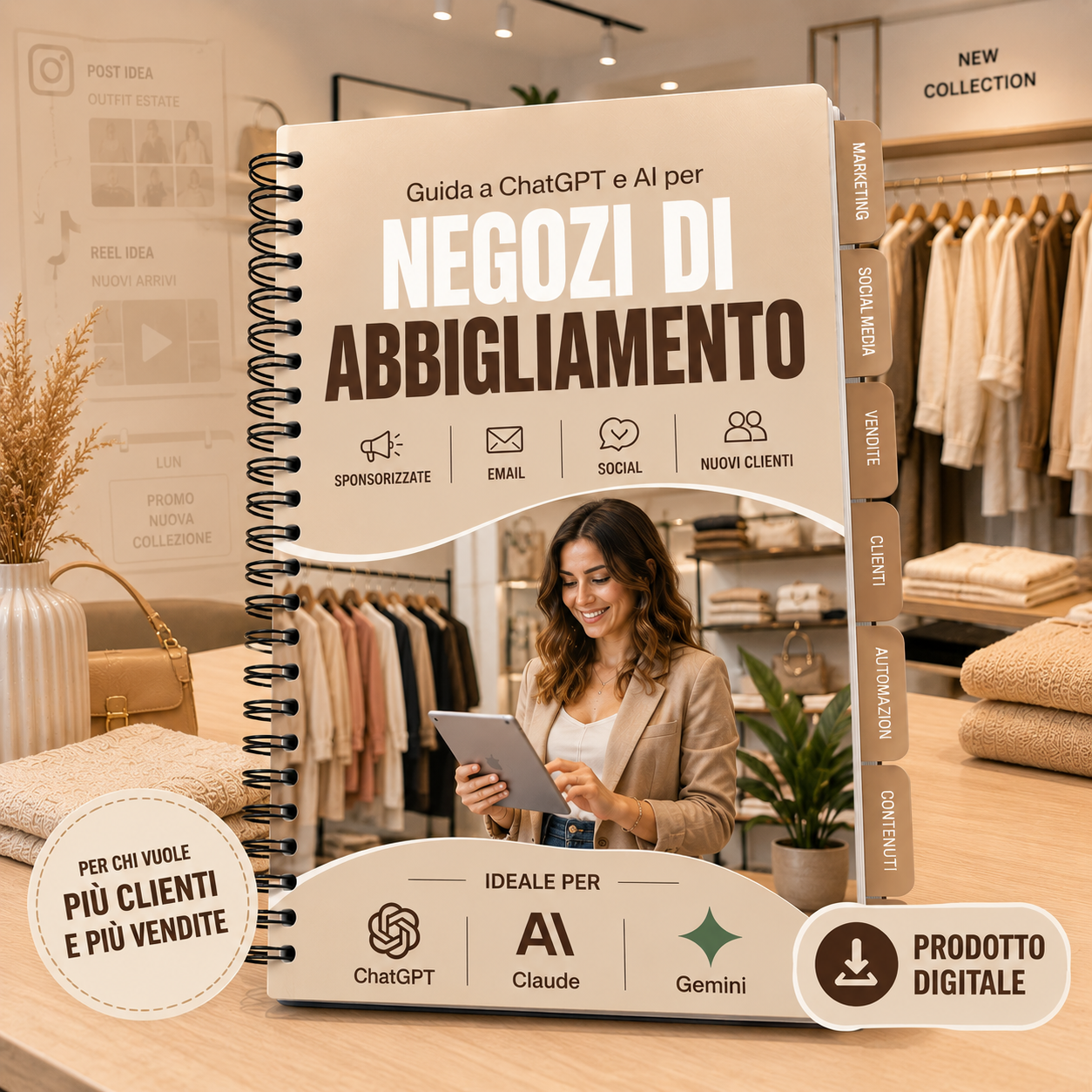 ChatGPT, Claude e Gemini per Negozi di Abbigliamento: La Guida Completa all'AI nella Moda