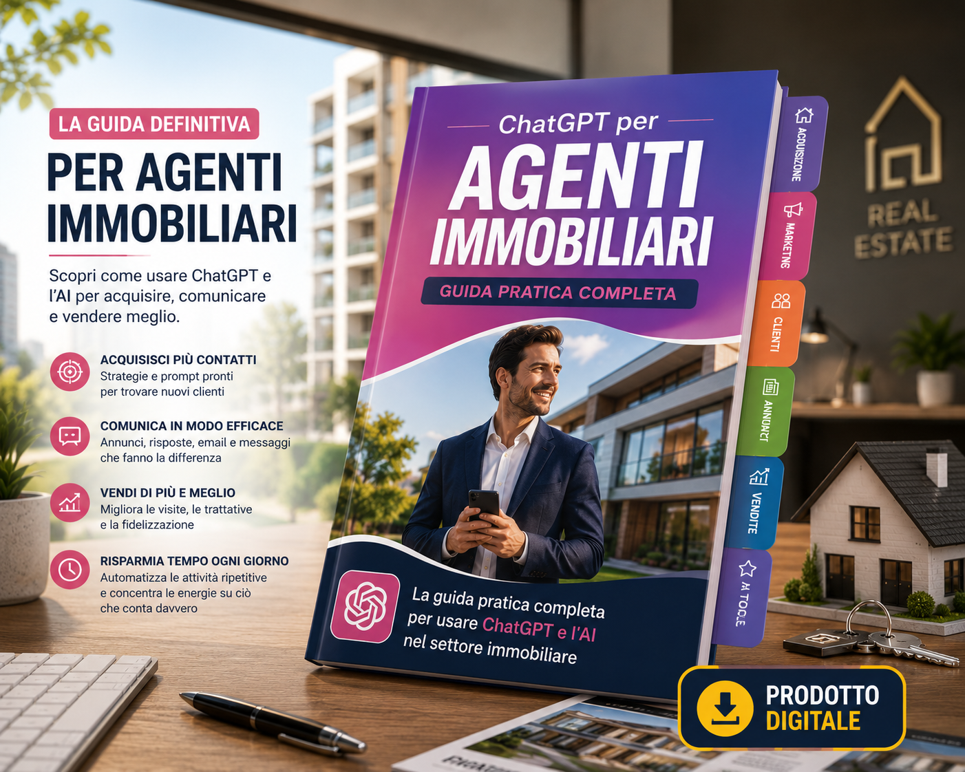 ChatGPT per Agenti Immobiliari · Guida Pratica Completa — Edizione 2026 Ampliata
