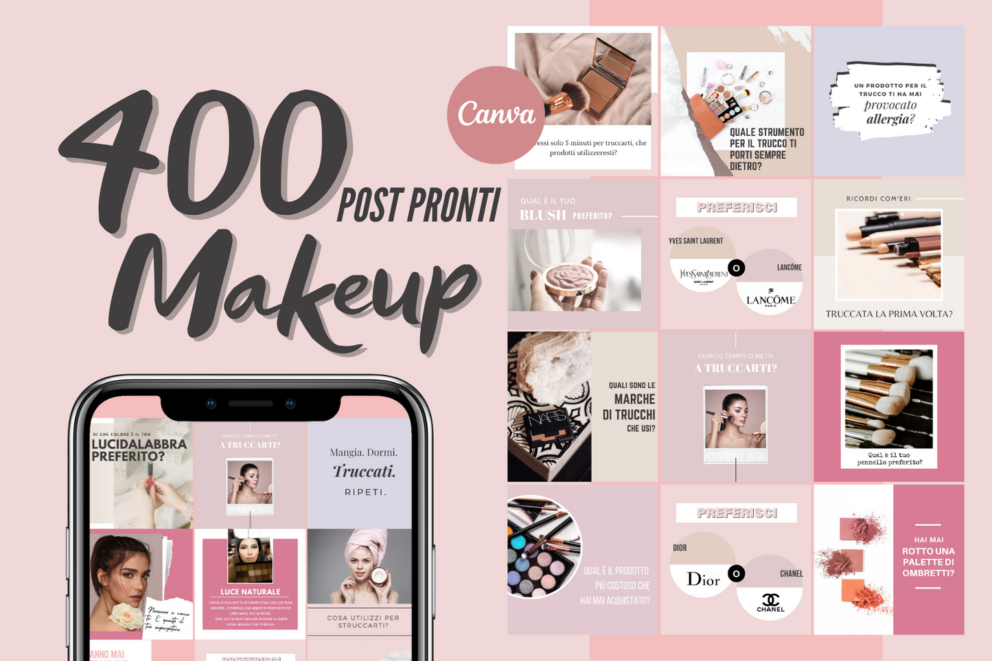 400 Post Social sul MAKEUP - BUNDLE